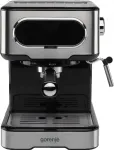 Gorenje ESCM15DBK espresso kohvimasin, 1,5 l, 1100 W, 15 bar, piimavahustaja