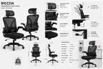 Ergonoomiline p&ouml;&ouml;ratav tool reguleeritava v&otilde;rkkatteta, must