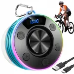 Juhtmevaba Bluetooth k&otilde;lar IPX7 veekindlusega, RGB LED-ekraaniga ja konksuga, sobib rattale ja telkimiseks