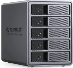 RAID k&otilde;vaketta korpus, 5 pesa, 3,5" ketastele kuni 22 TB, USB 3.0