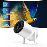 Mini projektor PYIER BW34, Android, WiFi 6, Bluetooth, 210&deg;, Full HD, HDMI, USB