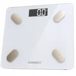 Elektronilised vannitoakaalud 180kg valge klaasist LCD