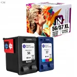 Tindikassett Inkdigo 56 XL, 57 XL, &uuml;hilduv HP DeskJet 450-ga, T&Uuml;V sertifikaadiga