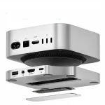 Doki alus Mac Mini M4/M4 Pro, NVMe M.2, 40 Gb/s, USB-A, alumiinium