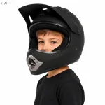 Laste must kiiver motorrattale, neljarattalisele, BMX-ile, t&otilde;ukerattale, suurus S 53&ndash;54 cm