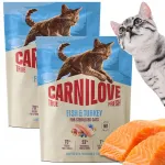 Carnilove Fish & Turkey steriliseeritud kassidele, 2 x 400 g