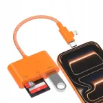 3-in-1 SD/Micro SD kaardilugeja USB-A 2.0 480Mbps