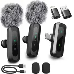 Juhtmevaba klipsmikrofon USB-C-ga iPhone ja Android telefonidele