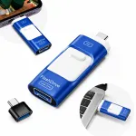 USB m&auml;lupulk 128GB, Lightning, USB-C, USB 3.0, Micro USB, iPhone ja Android telefonidele