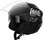 Motorratturi kiiver WESTT JET M, must, 57&ndash;58 cm