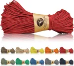 Paracord n&ouml;&ouml;r 1 mm, punane, nailon/pol&uuml;ester