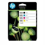 HP 934 must ja 935 v&auml;rvilised tindikassetid, 4 tk komplekt