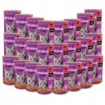 WHISKAS 1+ kassitoit veiseliha kastmes, 24x400g