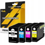 4 tk CANON MAXIFY tindikassetid MB2050, MB2150, MB2155, MB2350, MB2750, MB2755 printeritele