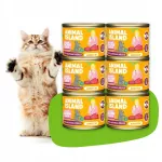 Animal Island m&auml;rg kassitoit, 6 x 200 g, premium klass