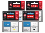ACTIVEJET T1291-T1294 XL tindikassettide komplekt, 4 tk, Epson Stylus BX305, SX235W, SX425W