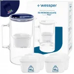 Wessper D2 BOROSILICATE 3 l filtrikann 5 filtriga