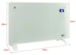 Elektriline klaask&uuml;te EL FUEGO kaugjuhtimisega, 2000 W