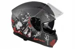 Motorrattakiiver LAZER VERTIGO EVO Pitbull, hall/valge, 2XL