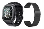 Nutikell meestele GlacierX Trail Black rihmaga, must