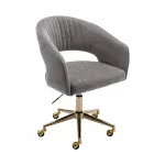 Chairus kontoritool, hall, reguleeritava k&otilde;rgusega, k&auml;etugedega, p&ouml;&ouml;rlev