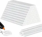 Kuuma liimi p&uuml;stoli liimipulgad, l&auml;bipaistvad, 1 kg, 11 mm, 42 tk
