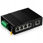 Binardat v&otilde;rgul&uuml;liti, 5 &uuml;hendust, Gigabit, DIN-raami paigaldus, 4 Etherneti porti