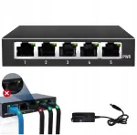 V&otilde;rgu&shy;l&uuml;liti, 5 RJ45 Gigabit LAN pesa, must