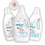JELP Baby 0+ pesuvahendite komplekt imikutele: v&auml;rvilistele kangastele 1,5 l, valgetele kangastele 1,5 l, pehmendaja 2 l