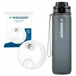 Wessper ActiveMax Tritan 0,5 l veefiltripudel, h&otilde;bedane hall