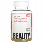 Kummimaitsed kollageeni ja multivitamiinidega T-RQ sidrunimaitselised, 60 tk