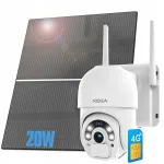 V&auml;lise p&auml;ikeseenergia kaamera SIM-kaardiga, 4G LTE, 2K, 3MP, 20000mAh, p&ouml;&ouml;ratav