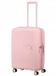 Keskmise suurusega kohver American Tourister Soundbox EXP, pastelse roosa