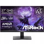 ASRock Phantom 27-tolline m&auml;ngumonitor IPS DP QHD HDR 180Hz