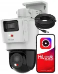 IP p&ouml;&ouml;rdkaamera Hikvision TandemVu PTZ-D4, 2x 4MP, helikaabliga, 10 m