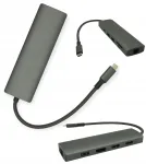USB-C jagaja PD laadimise ja SD/MicroSD lugejaga, sobib DELL multifunktsionaalsetele s&uuml;learvutitele