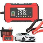 12V/24V nutikas akulaadija LCD-ekraaniga
