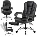 Ergonoomiline kontoritool massaažifunktsiooni ja jalatoega