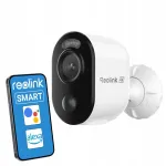 V&auml;ljas p&auml;ikeseenergia kaamera Reolink 4K, Wi-Fi 2.4/5 GHz, IR, AI, valge