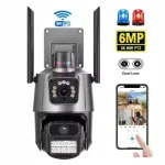 V&auml;ljas IP WiFi kaamera, p&ouml;&ouml;rlev 2K, 2x2MP, rakenduse juhtimine, h&auml;iresignaal