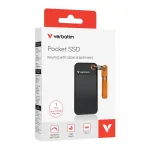 V&auml;line SSD-ketas Verbatim Pocket 1TB, must/oranž