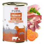 Koerakonservid Pupil Premium Junior kanaliha ja veiselihaga, 400 g