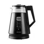 Klaasist veekeetja Concept, 1,7 l, 1700 W, temperatuuri reguleerimisega, must
