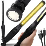 Laetav t&ouml;&ouml;koja LED COB 8W t&ouml;&ouml;lamp p&ouml;&ouml;rleva korpusega