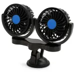 Autoventilaator 12V, kahe peaga, iminapaga, sigaretis&uuml;&uuml;taja &uuml;hendus