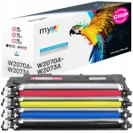 HP Color Laser 150a/150nw/178nw/179fnw tonerkassettide komplekt, mikrokiibiga, 117A