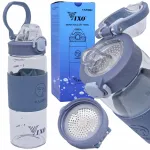 Klaaspudel 580 ml VIXO s&otilde;elaga ja hoidikuga