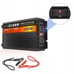 Pingemuundur 12V kuni 230V, 1500W/3000W, modifitseeritud siinus, USB-ga