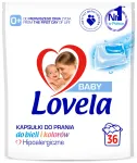 Pesukapslid Lovela Baby v&auml;rvilistele ja valgetele riietele, h&uuml;poallergeensed, 36 tk