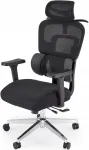 Kontoritool LIFTER, must, ergonoomiline, v&otilde;rgust seljatoega, reguleeritav